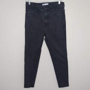 Zara High Rise Black Jeans Size 32